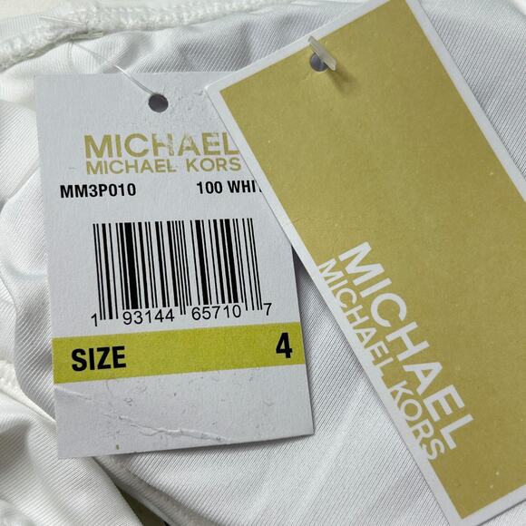 Michael Michael Kors One Piece Zip-Trim Cutout Swimsuit MM3P010 Women 4 NWT FLAW - Picture 10 of 10